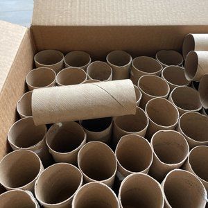 Cardboard Toilet Paper Rolls - 129 empty rolls / tubes